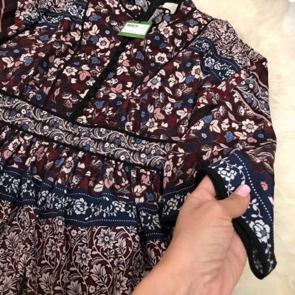 KATE SPADE patchwork roseta dress - Picture 4 of 8